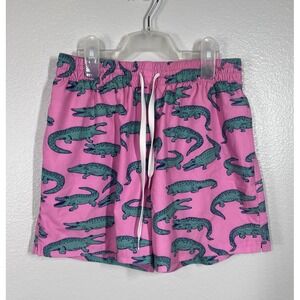 Chubbies Mens Size Small 5.5" Inseam Lined Swim Trunks The Glades Pink Alligator